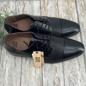Men's Madden Black Jacob Lace-up Dress Shoes Size 13